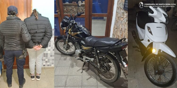 Valle Viejo: Dos hombres y una mujer arrestados, secuestran dos motocicletas