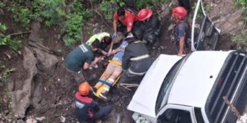 Siniestro vial en La Cuesta El Portezuelo