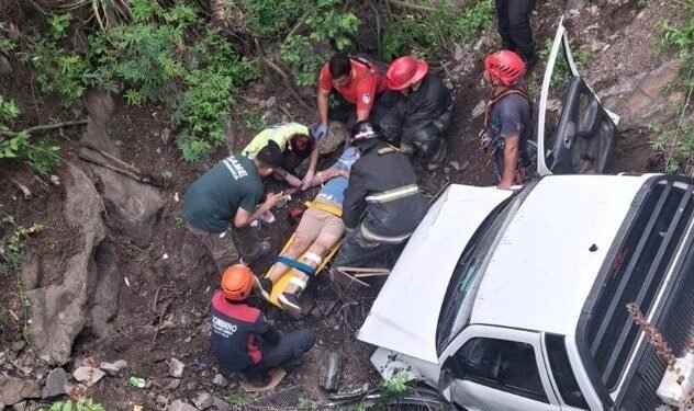 Siniestro vial en La Cuesta El Portezuelo