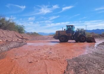 Vialidad Provincial trabaja en Tinogasta tras el temporal