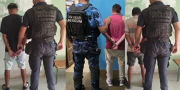 Tres detenidos y un arma replica secuestarda