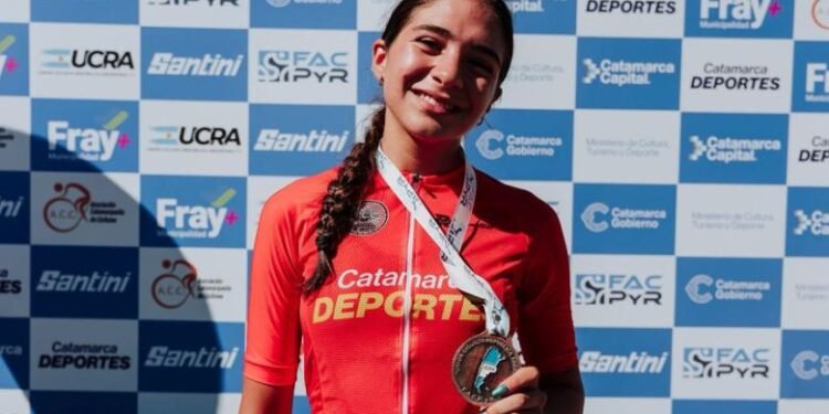 Maite Ovejero logró el primer podio para Catamarca en el Argentino de Ruta