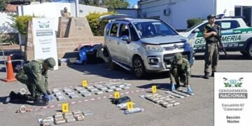 Golpe al narcotráfico: secuestran 39 kilos de cocaína y detienen a un hombre