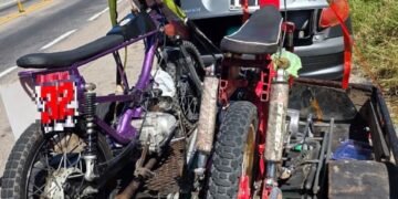 Secuestran dos motocicletas de competición en puesto caminero