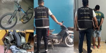 Tras allanamientos secuestran motopartes, bicicleta y una motocicleta