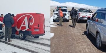 Tras las nevadas, rescataron a tres personas en Antofagasta de la Sierra