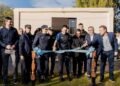 Jalil, junto a Natella, inauguraron un SUM y una nueva cancha de fútbol en el Polideportivo Policial