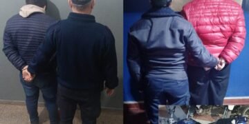 Vieron a la policía y se dieron a la fuga