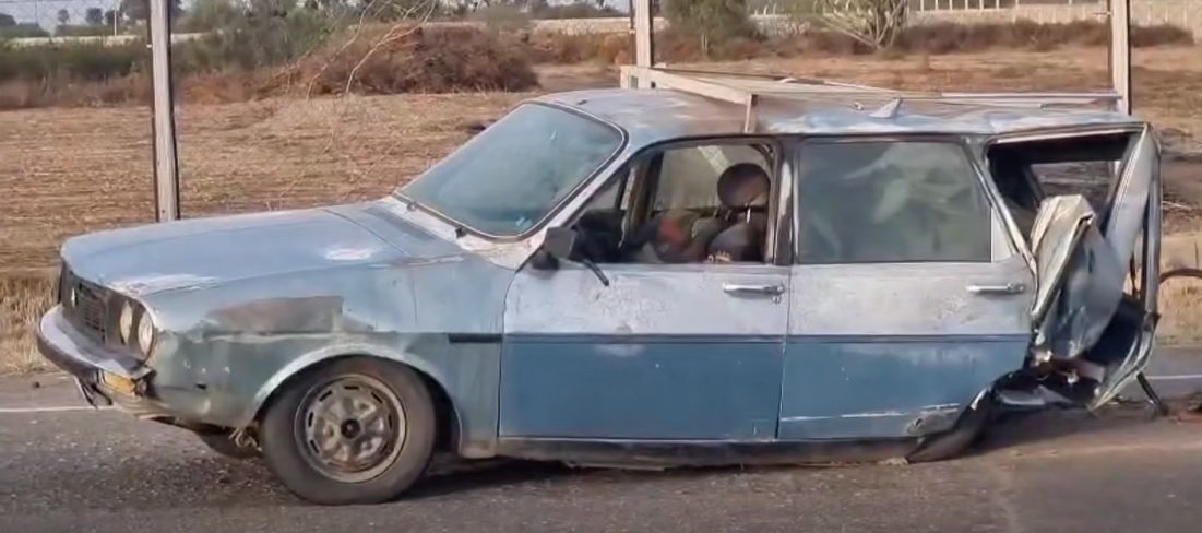 Gravisimo accidente en uno de los ingresos al Predio Ferial , solo hbuo daños materiales