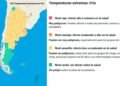 Hoy será el día más frío del año y hay alertas en casi todo el país