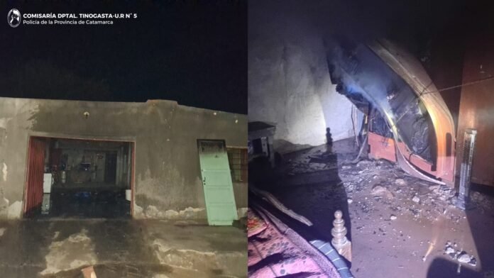 Incendio en una vivienda de Tinogasta: solo se registraron daños materiales