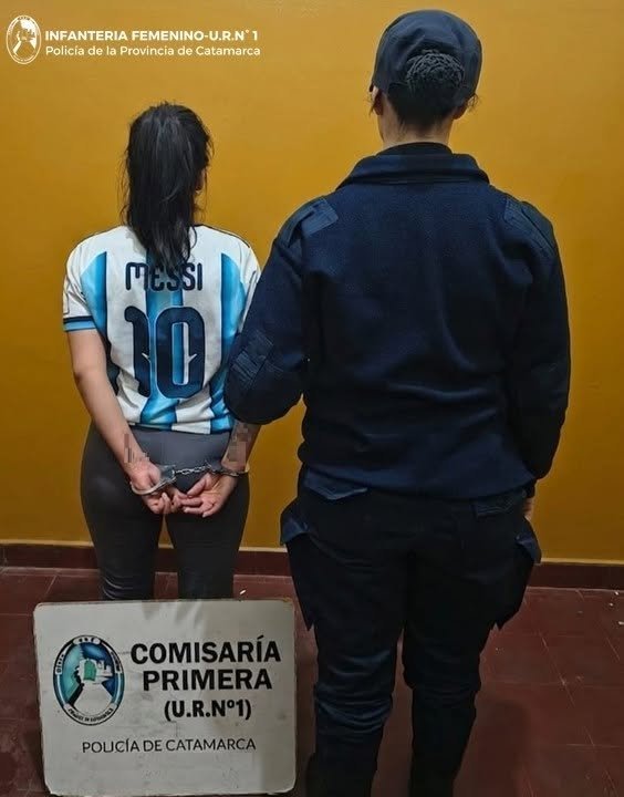 «La Messi catamarqueña» detenida por insultar e intentar agredir a su madre en estado de ebriedad
