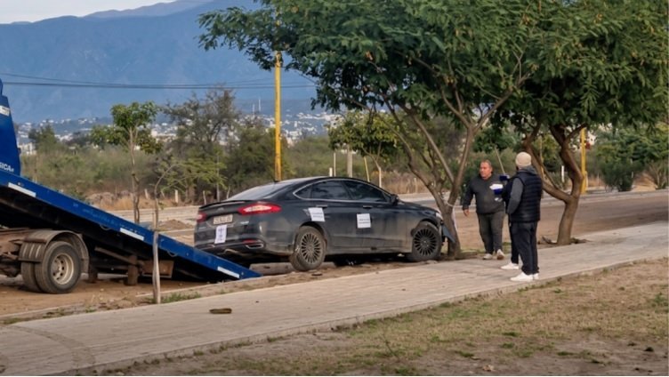 Se durmió y termino chocando contra un árbol
