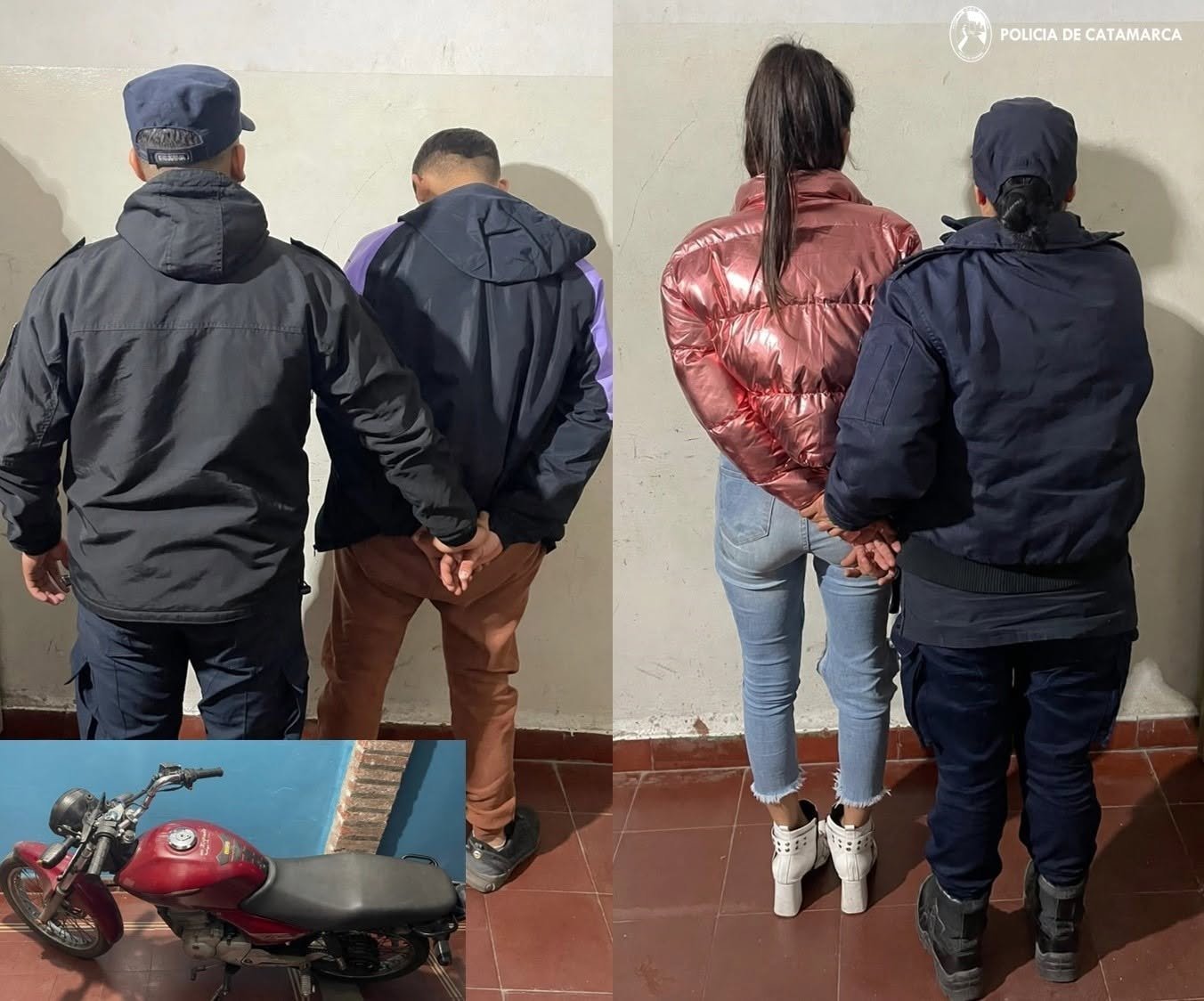 Una pareja detenida por el robo de una motocicleta