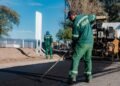 Vialidad Provincial trabaja en mejoras en el acceso al Aeropuerto Felipe Varela