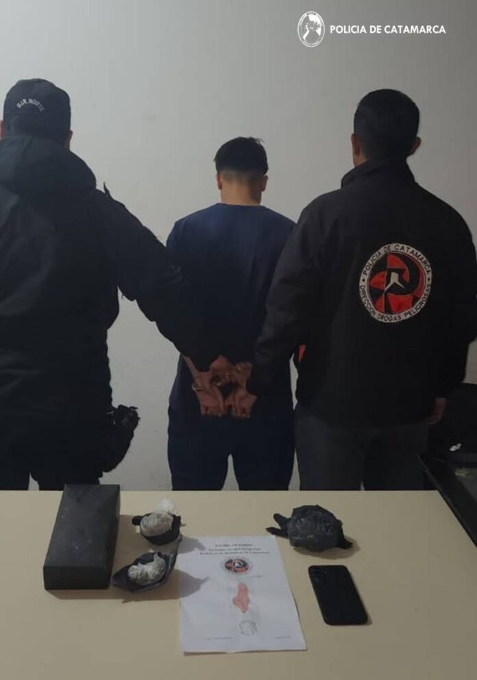 Detuvieron a un joven de 18 años con 175 gramos de marihuana en un colectivo en La Paz