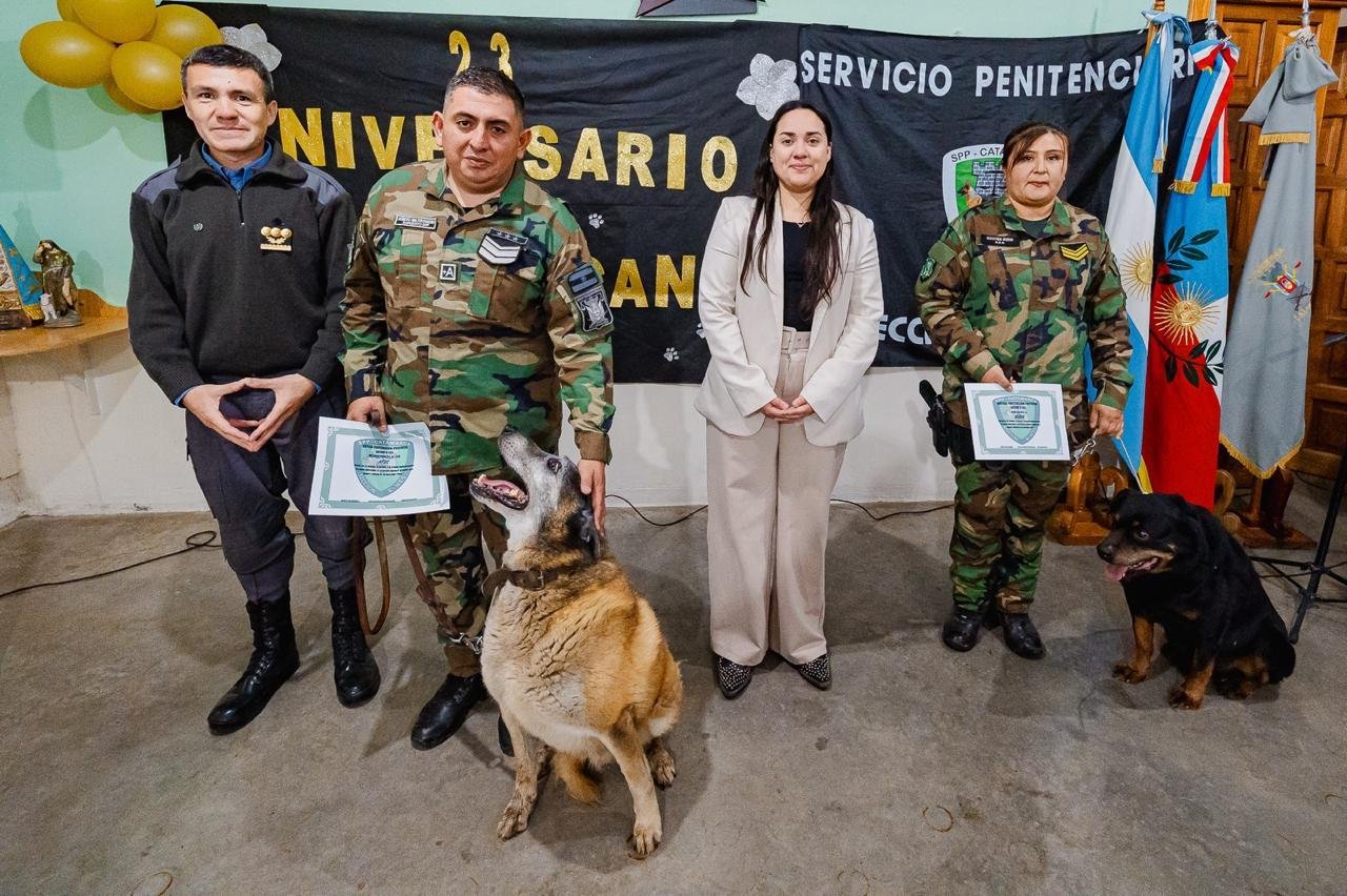 Emotivo acto por el 23º Aniversario de la Sección Canes del Servicio Penitenciario