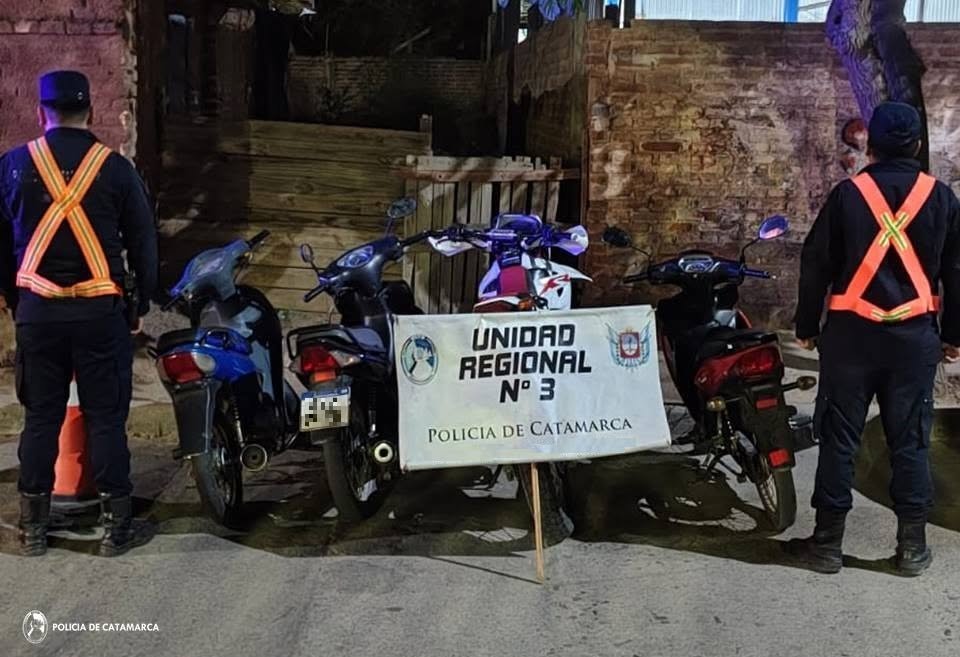 Operativo Policial: Secuestraron 11 motocicletas