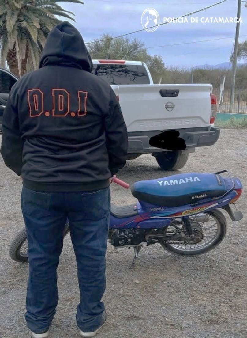 Recuperan una motocicleta robada en la zona sur de la Capital en Capayán