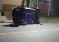 Falleció un hombre tras volcar con una camioneta en la zona sur