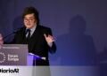 Milei llama “impresentable dictador” a Pedro Sánchez en su primer acto en España