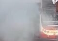 Un colectivo de la empresa El Nene línea 104 tuvo un principio de incendio frente a la UNCA
