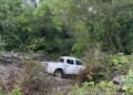 Vuelco de una camioneta durante el operativo de asistencia